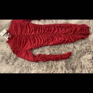 Long Sleeve| Red Dress